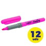 BIC Marcador Fluorescente Brite Liner Grip Rosa (Set de 12)